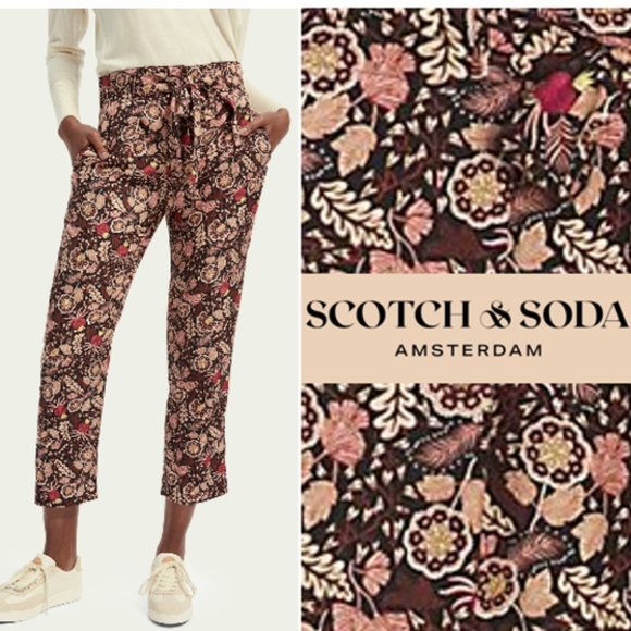 Scotch & Soda Elke Jacquard Trousers - Picture 1 of 7